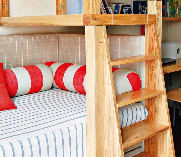 Căn phòng xám – đỏ san hô ngộ nghĩnh cho bé trai 4 Căn phòng xám – đỏ san hô ngộ nghĩnh cho bé trai 4